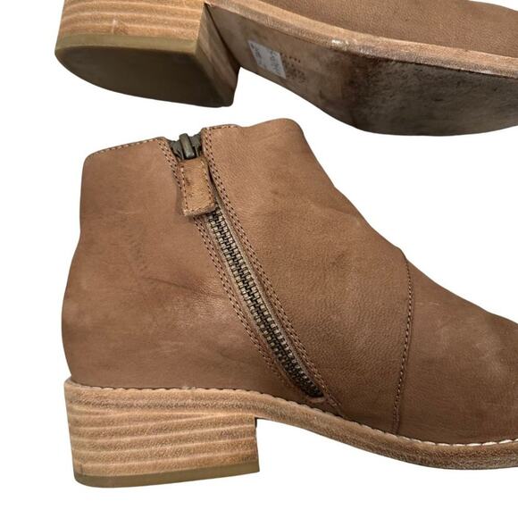 Eileen Fisher Billie Tumbled Nubuck Bootie Light Espresso 7 - Picture 11 of 16